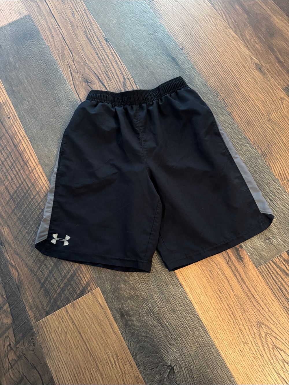 Under Armour Black Shorts with Gray Side Panels